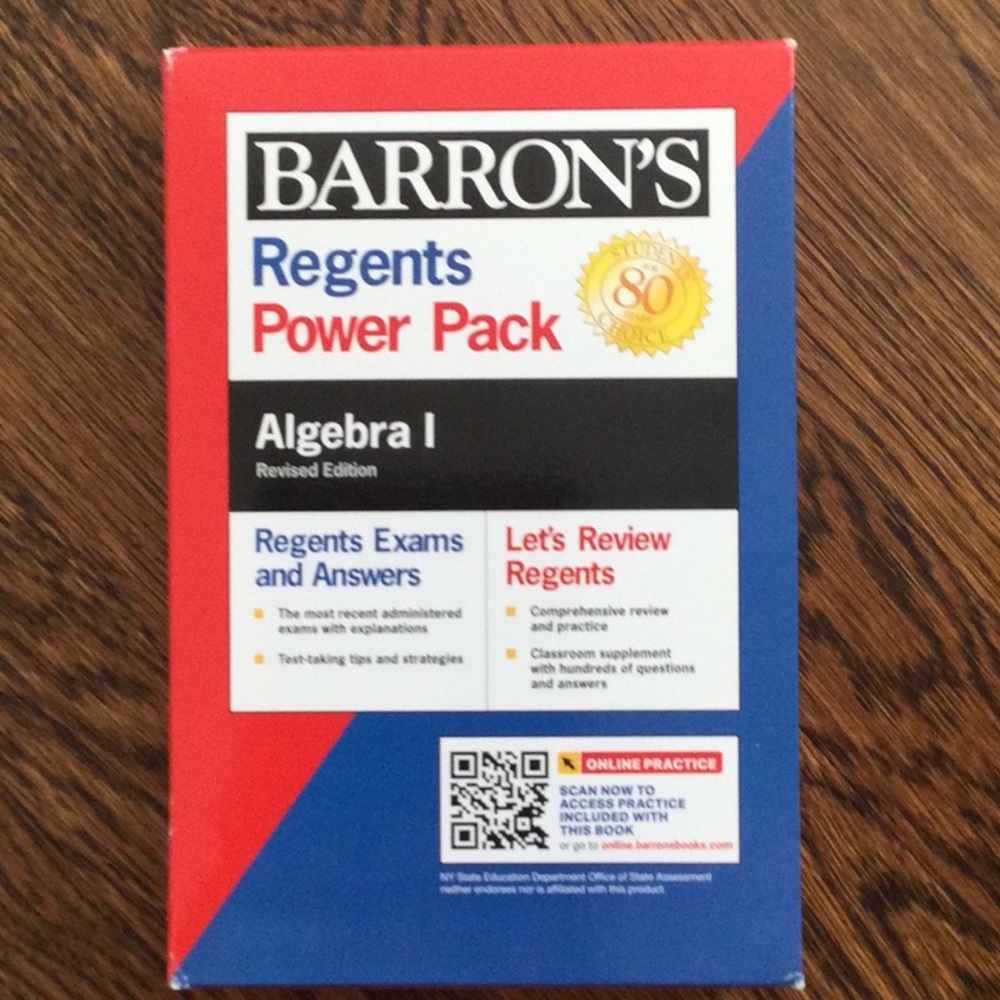 Barron's Regents Power Pack Algebra I